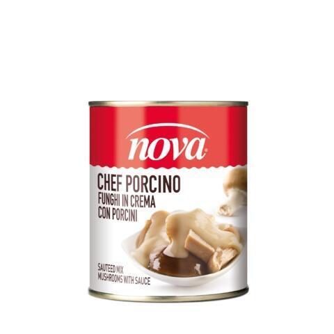 Funghi in crema con Porcino Nova