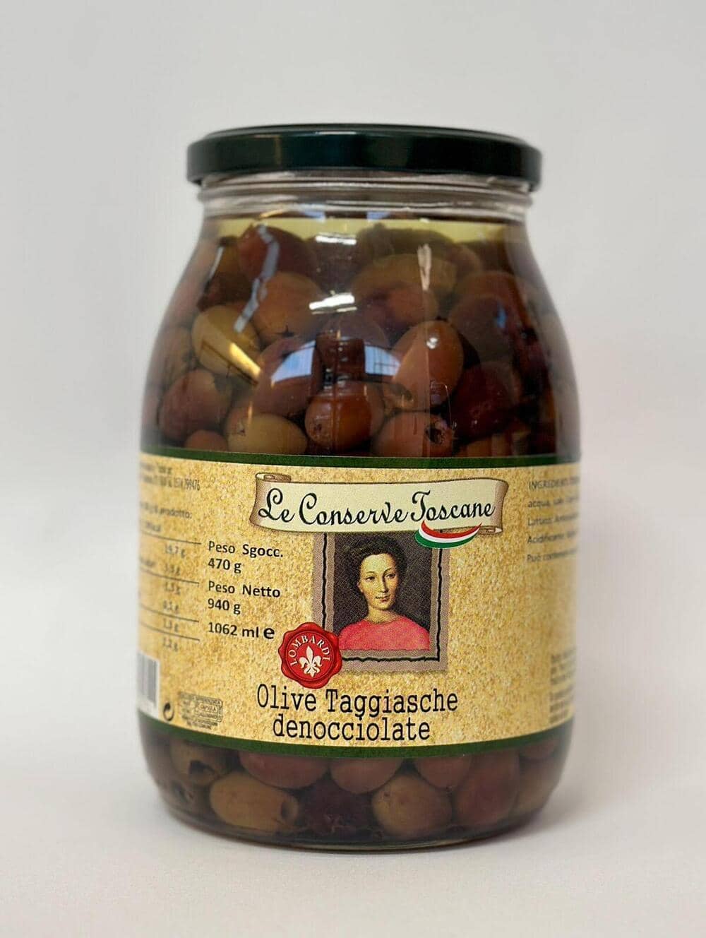 Olive taggiasche denocciolate Lombardi