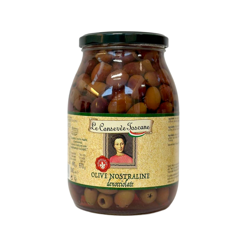 Olive taggiasche denocciolate vetro Lombardi